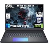 Alienware 18 Area 51 Gaming Laptop - RTX 5080 16GB GDDR7, Intel Ultra 9 275HX (Up to 5.4GHz), 18" WQXGA 300Hz Display, AlienFX RGB KB, 4K Camera, Win11 Pro(64GB DDR5 RAM | 8TB SSD)