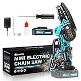 Saker Mini Chainsaw,Portable Electric Chainsaws Cordless,Handheld Chain Saw Pruning Shears Chain Saws for Tree Branches,Courtyard,Household and Garden,Father Day Gift for Men Dad Husband Women