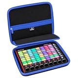 Tourmate Hard Storage Case Compatible AKAI Professional APC Mini MK2, Travel Case for Akai Professional MIDImix/ MPD218 (Only Case) (Black & Blue, APC Mini MK2)