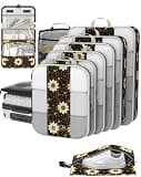 10 Set Compression Packing Cubes for Travel Essentials,Suitcase Organizer Bags