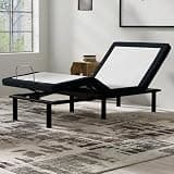 Amacv Model P2 Adjustable Base Twin Long: Massage, USB, LED Night Light, Zero Clearance