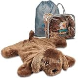 FRIENDLY CUDDLE Weighted Lap Blanket for Kids & Adults – Kids Weighted Blanket – ASD, Sensory Processing Weighted Stuffed Animals Dog Toy – Microwavable Weighted Lap Pad for Kids, 5 Lbs