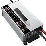 HumsiENK 14.6V 60A Lithium Battery Charger, 90-130V AC US Plug Fast Charger for 12V LiFePO4 Battery, Aluminum Alloy Heavy Duty Charger with LED Indicator