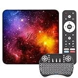2026 Android TV Box Android 14 OS, 4GB+128GB Large Storage, 8K HDR Streaming, WiFi 6 Dual Band, BT 5.0, HDMI USB Smart Set Top Box
