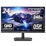 INNOCN 24.5 Inch Gaming Monitor 1440P 240Hz QHD 2K PC Desktop Gaming Screen Fast IPS HDMI 2.1 Display, DisplayPort, Built-in Speaker, 25G2S