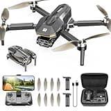 PLEGBLE Drones with Camera for Adults 4K, FPV Beginner Drone with One Key Take Off/Landing, Emergency Stop, Brushless Motor, 2 Batteries 30 Mins Flight Time, Under 249g, Toys Gifts for Teen Boys Kids