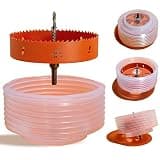VIKITON 6.25 Hole Saw for Recessed Lights Can Lights, 6-1/4 Inch Hole Cutter with Dust Bowl Catcher for Led Recessed Lighting 6 Inch and Wood Metal Drywall, Bi-Metal Construction