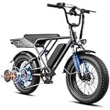 Jasion RetroVolt Electric Bike for Adults,70Miles Max Range Electric Motorcycle,2000W Peak & 30MPH Electric Dirt Bike, 48V 13AH Battery,20'' X 4'' Fat Tire All-Terrain E-Bike