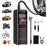 GOOLOO GT160 Tire Inflator Portable Air Compressor, 4X Faster 160PSI Portable Air Pump for Car Tires, Cordless Tire Pump with Digital Pressure Gauge for Cars, Bikes, Balls, Motorcycles,Auto-Shutoff