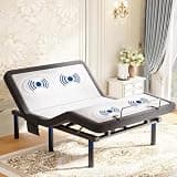 Tami Tami Adjustable Bed Frame Queen with Massage, Ergonomic Head & Foot Incline - Luxury Zero Gravity Electric Base with 4 USB Ports, 2 LED Nightlight, Wireless Remote, Side Pocket, 3 Height Options