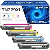 TN229XL Toner Cartridge Set 4-Pack Replacement Compatible for Brother TN-229XL TN229 XL MFC-L3720CDW MFC-L3780CDW HL-L3220CDW HL-L3280CDW HL-L3300CDW HL-L3295CDW L8245CDW MFC-L8395CDW L3765CDW Printer
