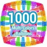Water Balloons Quick Fill 1000 – Self-Sealing, Fills 100 in 60 Sec, Inflates to 3 Inches, No Pump Needed, for Summer Outdoor Party & Kids Water Fight, Bulk Latex Balloons(1000PCS)