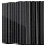 wnzoyon N-Type 1800W Solar Panel 18BB, 300W 6PC 25.8% High Efficiency Monocrystalline PV Module for 12V/24V Battery Systems, Off-Grid Power Charger for RV Rooftop Marine Farm Trailer Cabin Home