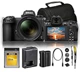 Nikon Z7 II Mirrorless Camera with 24-70mm f/4 Lens Bundle 45.7MP Full Frame, 4K60 Video, 493-Point AF, Z Mount Kit + 120GB XQD Memory Card + Camera Bag