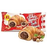 Like Home XL Chocolate Hazelnut Cream Filled Soft Croissant, Breakfast Pastry for Kids and Adults, Ready to Eat On the Go Snack, Trans Fat Free, 2.18 Oz (Pack of 6)