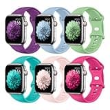 THWALK 6 Pack Sport Bands Compatible with Apple Watch Band Ultra 3/2/1 49mm, Series 11/10 46/42mm, 9/8/7 45/41mm, SE/6/5/4 44/40mm, 3/2/1 42/38mm for Women Men