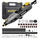 Enventor 130W Corded Rotary Tool, Power Electric Rotary Tool Kit with 204pcs Accessories Kit, 6-Speed 10,000-35,000RPM, Power Multi-Purpose Set for Sanding, Polishing, Engraving, Drilling, DIY Crafts