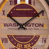 FOCO unisex adult NFL Wooden Barrel Wall Clock, Team Color, 9-207 US