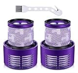 2 Pack Vacuum Filter Replacement Parts for Dyson V10, Compatible with Dyson V10 Cyclone Series, V10 Total Clean, V10 Absolute, V10 Animal, V10 Motorhead, SV12, SV27 Vacuums, Compare to Part 969082-01