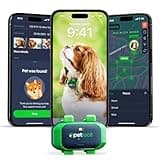 Petloc8 Dog GPS Tracker for Dogs, 4G LTE Real Time Tracking & Geo-Fence Alert, Waterproof-Long-Life Battery Pet Tracking Device for Small Medium Large Dogs, Collar-Compatible(Subscription Required)
