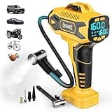 DIYtoolifz Cordless Tire Inflator Air Compressor Compatible with Dewalt 20V Battery, 160PSI Portable Air Pump with Digital Pressure Gauge, Fast Inflation for Cars, Motorcycles, Bikes (Tool Onlyl)