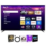 Roku 65 Inch Class Pro Series 4K QLED Mini-LED Smart TV with HDR, Voice Remote, Wi-Fi 6, Dolby Vision, 12 Month CPS Warranty, HDMI Cable and Screen Cleaner for Home Entertainment Streaming (65)