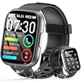 Smart Watches for Women Answer/Make Calls, 1.95" HD Touch Screen Fitness Watch with Steps/Calorie, 110+ Sport Modes Activity Tracker, IP68 Waterproof Smartwatch for Android iOS, for Gift, Black