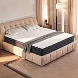 Vorpxin Queen Size Mattresses, Queen Mattress 12 Inch Hybrid Bed, Gel Memory Foam Pocket Coils, Full Zoned Support, Partner Disturbance Reduction, CertiPUR-US Certified