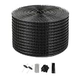 Rust-Proof PVC Coated Solar Panel Bird Barrier, 8 Inch x 100ft 1/2 Inch Wire Mesh Roll, Complete Kit with 70 Aluminum Alloy Fasteners
