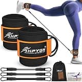 HPYGN Ankle Resistance Bands with Cuffs, Ankle Bands for Working Out, Resistance Bands for Leg Butt Training Exercise Equipment for Kickbacks Hip Gluteus Training, Ankle Strap with Exercise Bands