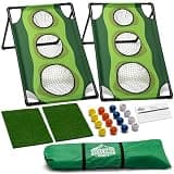 Par 1 Backyard Golf Cornhole Game, Golf Gifts for Men, Golf Accessories for Men, Golf Chipping Game, Golf Equipment, Golf Games for Adults Indoor, Golf Stuff, Golf Training Equipment, Golf Gift