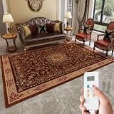 Heated Floor Mat, Infrared Radiant Floor Heating Carpet with Smart Timer, Rapid Heating Large Area Electric Warm Rug for Home, Bedroom, Office, Dorm, Nursery and RV