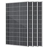 wnzoyon 800W N-Type 18BB Monocrystalline 4Pack 200W Solar Panel, 25.6% High Efficiency PV Module, IP68 Waterproof for 12V/24V Off-Grid System – Rooftop, RV, Farm, Trailer, Marine, Home(4pc*200w)