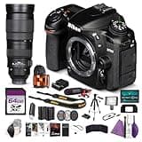 Nikon D7500 DSLR Camera Body 20.9MP Bundle with AF-S NIKKOR 200-500mm f/5.6E ED VR Lens + 7 inch Full HD Monitor + Camera-Mount Microphone + Tripod + Filter Kit + 64GB Memory Card + Backpack + More