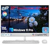 Dell 27 All-in-One Touchscreen Desktop Computer- Intel 8 Core Ultra 7-355 AI-Boosted PC, 27" FHD IPS Touch, 32GB DDR5 RAM, 1TB SSD, Wi-Fi 7, 99% sRGB, RJ-45, Win 11 Pro, Wireless Keyboard & Mouse
