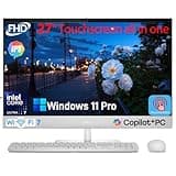 Dell 27 All-in-One Touchscreen Desktop Computer- Intel 8 Core Ultra 7-355 AI-Boosted PC, 27" FHD IPS Touch, 32GB DDR5 RAM, 1TB SSD, Wi-Fi 7, 99% sRGB, RJ-45, Win 11 Pro, Wireless Keyboard & Mouse