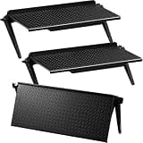 Jetec 3 Pieces Screen Top Shelf TV Top Storage Bracket 2-leg Adjustable Monitor Shelf for Cellphone Stand Media Boxes Router Game Console and Home Decoration Supplies(11.81 x 4.72 Inches)
