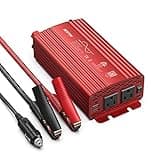 BESTEK 500W Pure Sine Wave Power Inverter DC 12V to AC(2 Outlets) 110V Car Charger Plug Inverter Adapter Converter with 4.2A Dual USB Charging Ports, ETL Listed