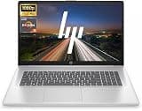 HP 17.3" FHD Business Laptop Computer, Windows 11 Home Laptop, 8GB RAM 256GB SSD, AMD Ryzen 5 7430U 6-Core Processor, AMD Radeon Graphics, Numeric Keypad, Natural Silver