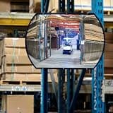 Roundtangular Acrylic Convex Safety Mirror - Silver - 20 x 30 in. - 160° Viewing Angle