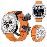 Yihou Smart Watch with Earbuds 2 in 1 Watch for Women with Heart Rate Monitor Orange