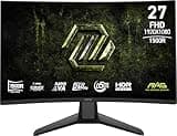 msi MAG 274CF X24 27-inch 1920 x 1080 (FHD) Gaming Monitor, 240Hz, FreeSync Premium, HDR Ready, HDMI, VGA Port, VESA Mountable, Tilt, 4-Side Slim Bezel, 0.5ms, Black