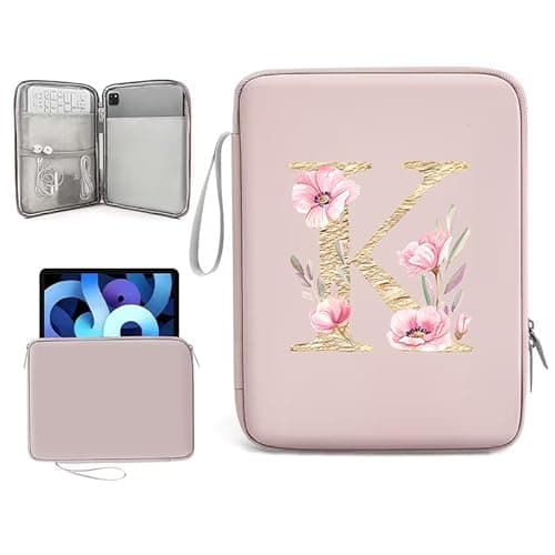 Initail 9-11 Inch Tablet Sleeve Bag for Men & Women,Portable Ipad Carrying Case, Ipad Bag for Daily Work Travel Ipad Accessories for Gift (PK-K)