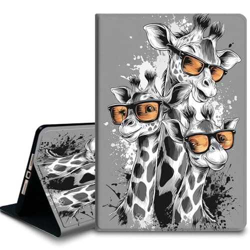 Bxgolkgd Tablet Case for Samsung Galaxy Tab A 10.1 Inch 2016(SM-T580/T585/T587),Shockproof Stand Cover with Heat Dissipation,Auto Wake/Sleep Function,Giraffe Sunglasses