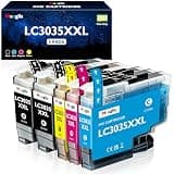 Meagiis LC3035XXL Ink Cartridges Super High-Yield Replacement for Brother LC3033 LC3035 XXL Ink Cartridges for MFC-J995DW MFC-J805DW MFC-J815DW Printer (5-Pack, 2BK/C/M/Y)