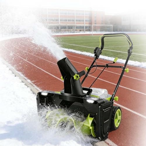 40V Lithium-Ion Cordless Snow Blower, 20-Inch Brushless Motor with 3500W Power, 25-Foot Snow Throwing Distance & Dual Batteries 180° Adjustable Chutefor for Easy Driveway Clearing
