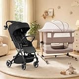 cutebeams Lightweight Baby Stroller + Baby Bassinet