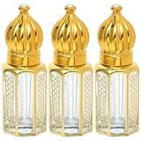 FUOYLOO Vintage Glass Roller Bottles Leak-proof Refillable Essential Oil Dropper Bottles for Cosmetic Skincare Liquid Travel