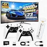 2026 Upgraded Retro Gaming Console, 40,000+ Retro Game Stick, 23 Emulators, 128GB Built-in Classic Video Games, 4K HDMI Plug and Play TV Gaming System, 2 Wireless Controllers for Family Entertainment、