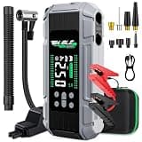 8000A Jump Starter with Air Inflator/Deflator Compressor, 65W Charging Car Battery Jump Starter (All Gas/16L Diesel), 24800mAh 150PSI Battery Jumper Starter Portable, Jump Box Jump Pack with LED Light